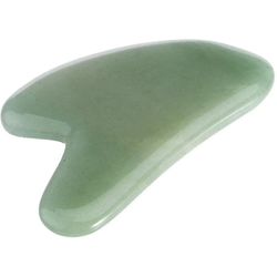 Jiekesen Jade Stone Massage Værktøjer Gua Sha Scraper Face Massager Grøn 1stk Skønhedspleje Spa Akupunktur