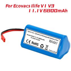 Atuto 11.1v batteri for ecovacs ilife v1 v3 x3 v3 v5 x5 v5s cw310 cen250 robotstøvsuger batteri trekantet batteri 6800mah 3500mAh