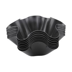 8 Pakkaus Tortilla Bowl Muotit Täydellinen Tortilla Pan Shell Tortilla Pan Maker Salaattikulho musta