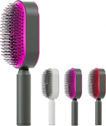 Itsepuhdistuva hiusharja | Hiusharjojen irrottaminen pitkille hiuksille | Hiusharja irrotettavilla kuulaneuloilla hiusten sotkeutumisen ja solmujen...