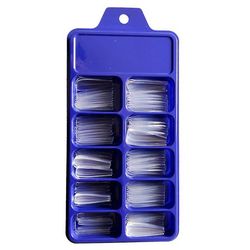 Varychmoo 100pcs Lang akryl kunstige falske negle Tips Stick på fuld nail manicure Gennemsigtig