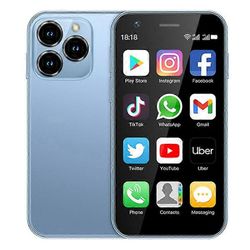 SOYES XS16 3 tuuman 4G Mini -älypuhelin Android 10 5MP Dual SIM -matkapuhelin, 2 + 16 Gt Violetti