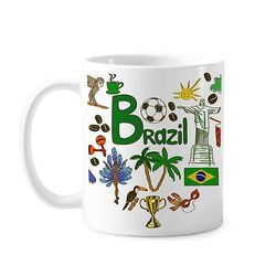 Brasilien Love Heart Landskabspleje National Flag Krus