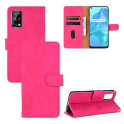 Etui til Realme 7 5g / V5 5g Cover Premium Læder Med Kortholder Flip Folio Magnetisk Etui Coque - Sort Pink