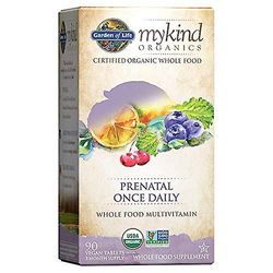 Garden of Life mykind Organics kerran päivässä synnytystä edeltävät vitamiinit - 90 tablettia