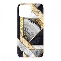 Crazy Kase Sag til IPhone 12 Pro (6,1) Silikone Soft 1 Mm, sort og gylden marmor