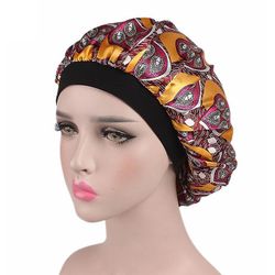 Besser Lady Satin Silk Sleeping Cap Nat Sleep Hatte Hair Care G
