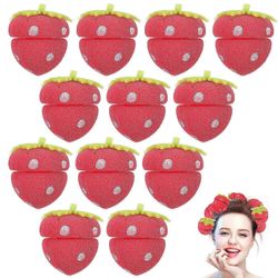 12PCS sieni hiusten kiharrin sieni hiusten kiharruspallo DIY hiusten muotoilutyökalu mansikka kiharat hiukset pallo yksinkertaiset kampaamotyökalut...