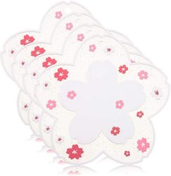 2pcs Skridsikker silikone med varmebestandig Cherry Blossom Heat Pad White 4pcs