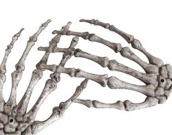 Barsinfi Et par Halloween realistisk livsstørrelse skelet hænder plast falske menneskelige hånd 10*15.5cm