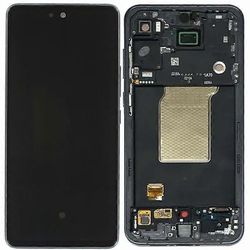 Samsung Galaxy A55 5G A556 6.6 tuuman OEM-luokan S AMOLED-näyttö ja digitointikokoonpano + kehys Monivärinen Navy