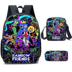 Uusi Roblox Rainbow Friends Rainbow Friends -koululaukkureppu peruskoululaisille - i korkealaatuinen Sateenkaaren ystävät 1 knapsack