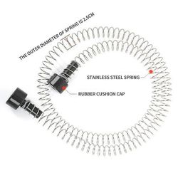 2024 vetoketju jousijarru 165cm ruostumaton teräs vetoketju jousijarru raskas vetoketju jarru nopeus punainen