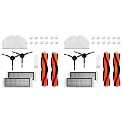 1 sæt til roborock S55 E35 S6 robot vakuum del sorte sidebørster og dække for filter eller roborock vaskbart filter