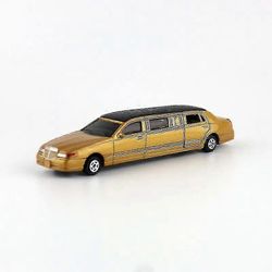 1:60 mittakaavan painevalettu metallileluajoneuvomalli venytys Lincoln limusiini ylellinen koulutusautokokoelma lahja lasten ovet avattavissa Kultaa