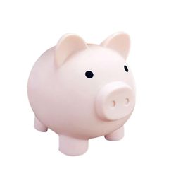 Barsinfi -ubrydelig Kids-sparegris for små drenge og piger, Child Safe Pig Savings Pink