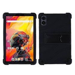 Yhteensopiva Alldocube iPlay 70 mini Ultra -silikonikotelon kanssa, jossa on jalustan kestävä suojakuori Musta