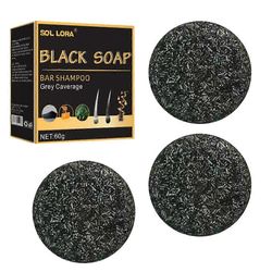 Spartan harmaat hiukset käänteinen palkki, harja harmaa käänteinen palkki, hiukset tummentavat palasaippua 3pcs