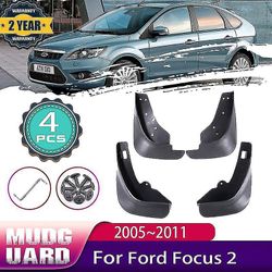 Lowest Cost Purchase 4 stk bil gjørme klaffer for Ford Focus 2 Mk2 Mk25 Hatchback 2005 ~ 2011 Mudguard Splash Guards Fender Mudflaps Auto tilbehør