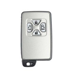 Bil Smart Card Remote Car Key Shell Case Fob 4-knapp för Alphard Estima Vellfire