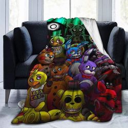 Fem netter på Freddy's Fleece Blanket Soft Flannel Kast Blanket 80x60in 200x150cm