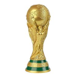 World Cup Fotball Fotball Fotball Qatar 2022 Gold Trophy Sport Memorabilia Kopi Fotball Fan Gave 36cm