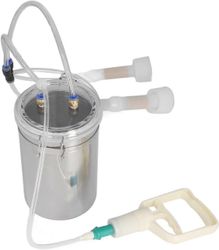 Manuaalinen lypsykone, 2000ml eläinten lypsykone lehmille, vuohille, lampaille, kannettava ruostumattomasta teräksestä valmistettu pullolypsysarja ...