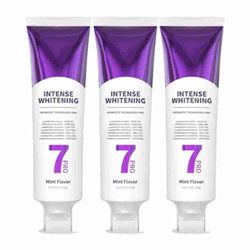 3x 7-Pro intensiivinen hammastahna, 7PRO intensiivinen valkaiseva hammastahna, jossa on 7 probioottia