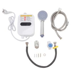 3500 W:n läpivirtauslämmitin, sähköinen hetkellinen vedenlämmitin HD-kosketusnäytöllä, vedenlämmityssuihku, kotikäyttöön, asuntola, EU 220 V tyyli1579