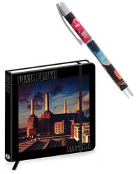 Pink Floyd Pen og Notebook Dyr Band Logo nye officielle gavesæt Sort One Size