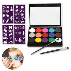 Mikasa Body Børns Make-up Farver, 15 farver Make-up Palette