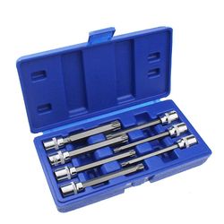 3/8 tommer drev ekstra lang Torx Bit Socket Nuts Sæt til auto / bil reparation og brug i hjemmet