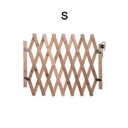 Taitettava puinen lemmikkiaita, sisäänvedettävä koiraportti turvalliseen eristämiseen ja leikkimiseen, säädettävä pituus 60-110cm-hao Valkoinen S