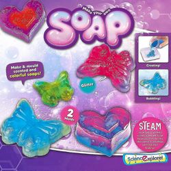 DIY-saippuanvalmistussarja tytöille pojat aikuiset, tee oma saippualaboratoriosarja, uudelleenkäytettävä muotti, moniväriset tuoksut, lahja teini-i...