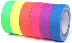 Xqday Uv neon tape uv sort lys tape uv sort lys fluorescerende tape tape neon gaffer tape fluorescerende gaffer klud tape til glow party dekoration