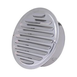 Ventilationsgitter 80 mm / 100 mm / 120 mm / 160 mm rustfrit stål rund lameller luftudluftning Luftudluftning Insekter Beskyttelse