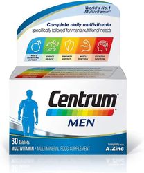 Centrum Mens Multivitamiinit & mineraalit - 24 välttämätöntä ravintoainetta - 30 tablettia