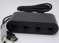4-porttinen ohjainsovitin Nintendo GameCubelle kytkimelle & Wii U:lle ja PC:lle