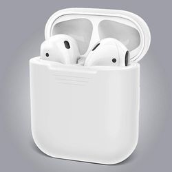 AIR Silikonebeskyttelsesdæksel kompatibel med AirPods 1/2 (transparent)