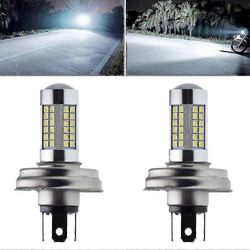 2kpl moottoripyörä P45t R2 66smd led-ajovalolamppu kauko- / lähivalot skootterille mopo valkoinen 6000k 6v 12v -bp