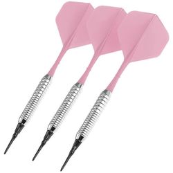 3kpl 17g pehmeäkärkinen tikanheitto urheiluviihde kupari tikka runko nailonsauva lento Vaaleanpunainen Silver Dart Barrels