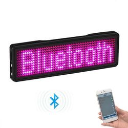 Bluetooth LED -nimikyltti ladattava valonäyttö LED, tyyppi 2