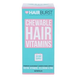 HAIR BURST Hairburst Pureskeltavat hiukset Vitamiinit 30 päivän tarjonta 60 pastillia
