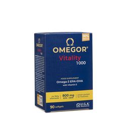 Omegor Vitality 1000 - Omega3 EPA ja DHA 90 kapselit