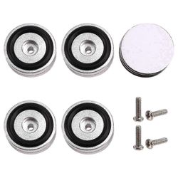 4kpl HiFi-levysoittimen eristysjalat jalustakaiuttimet piikit äänityynyt, vahvistimelle / kaiuttimelle / levysoittimelle 40X15mm Hopea