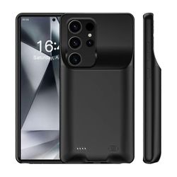 C28 10000mAh Varavirtalähde Samsung Galaxy S24 Ultralle Täysin Suojaava TPU Pehmeä Laturikotelo