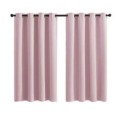 Eveltek Mørklægningsgardiner 2 paneler med grommets til soveværelset Pink 46 * 84 CM