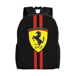 FERRARI Monipuolinen reppu Pestävä rento tyyli Koulun opiskelijareppu Trendikäs Oxford-kangas tietokonelaukku Unisex-hjka2552
