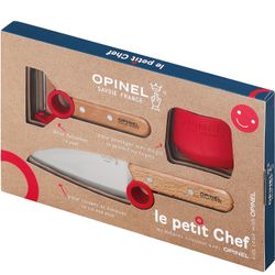 OPINEL Le Petit kok finger guard køkken kniv og skrællekniv sæt bøg standard