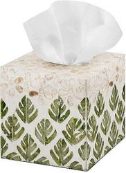 Helmiäisupotuskuution pehmopaperilaatikon kansi - Ylelliset marmoriset kylpyhuonetarvikkeet - Puinen wc-paperin säilytys - kirjoittanut MadeTerra